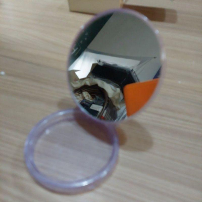 紫色外出可站立式攜帶方便化妝鏡