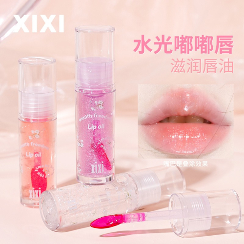 正品授權?XIXI 水感花語 唇油 透潤水光唇膏 NOVO 嘟嘟唇 不沾杯 唇釉 紅酒口紅 唇蜜 唇膏 透明 細閃