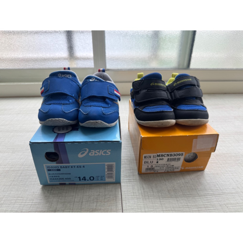 藍色亞瑟士14cm一雙