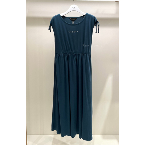 RS代購 - Agnes b全新正品優惠 Agnes b女裝-To be 抽繩設計logo洋裝 贈送品牌袋子