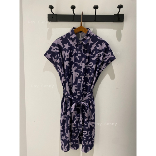 RS代購 - Sport b 全新正品優惠 女裝 Sport b. - Dino恐龍 圖案印花襯衫洋裝 贈品牌袋子