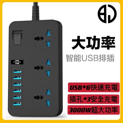 [BJ商城］台灣現貨?? PD插座延長線 延長線 USB延長線 快速 開關排插 旅行多孔電源插座插線板 usb智能插排