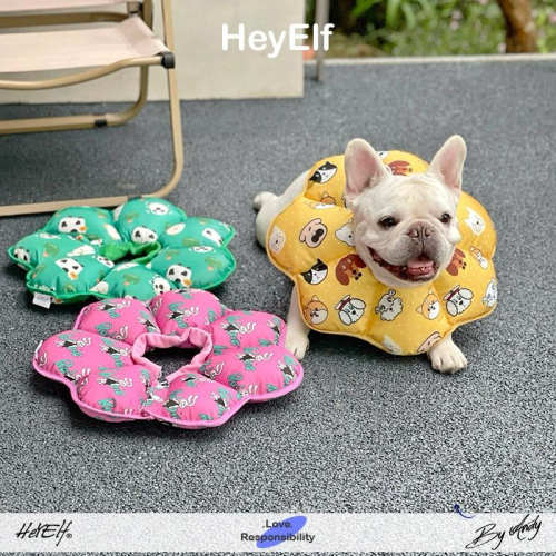 HeyElf 狗狗伊莉莎白圈 猫猫防護 脖圈寵物防舔防抓脖套 頸圈 頭套 #現貨快速出貨