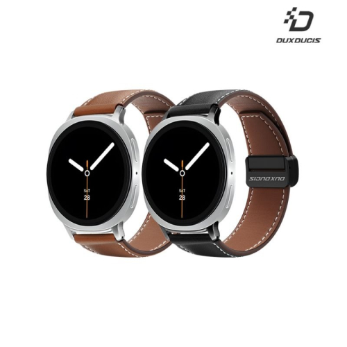 DUX DUCIS SAMSUNG 三星 Galaxy Watch 8 YA 真皮錶帶 手錶帶 表帶 磁扣 小牛皮 防水