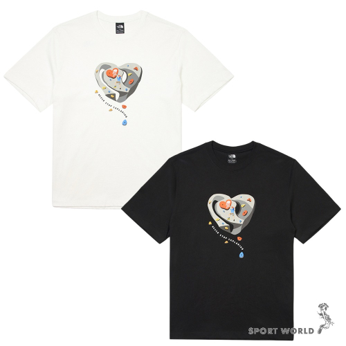 The North Face 北面 短袖上衣 男裝 女裝 攀岩印花【運動世界】GW1FN4/GW1JK3