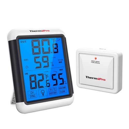 [現貨] ThermoPro 數位式 室內 室外 溫度 濕度感應計 室內外共用 背光照明 攝氏華氏溫度切換 TP-65