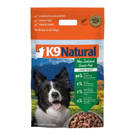 K9 Natural 嚴選羊肉 狗狗凍乾鮮肉餐 500克 (狗飼料)