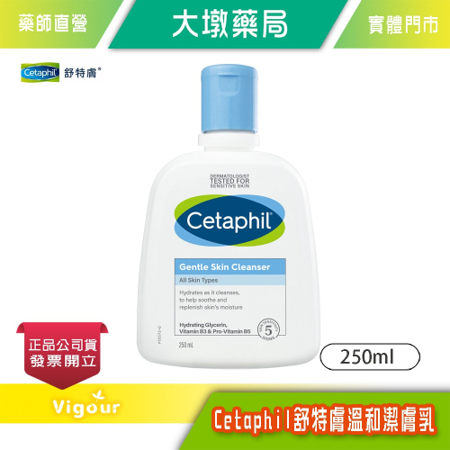 Cetaphil 舒特膚 溫和潔膚乳 250ml/瓶 台灣公司貨》大墩藥局