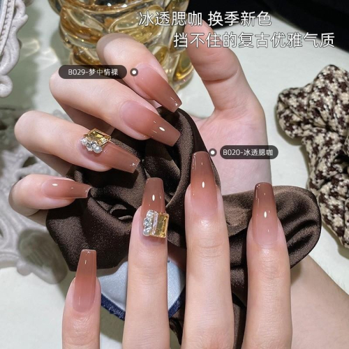 落燼花語 純手工美甲手工穿戴甲 指甲貼片 BNP165