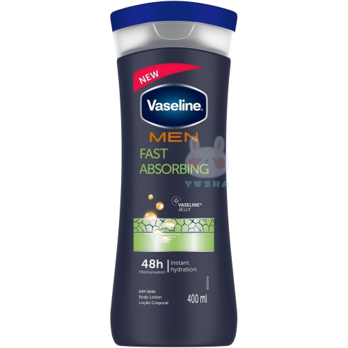 【Vaseline 凡士林】身體潤膚乳液-男用清爽/綠(400ml)【3070】