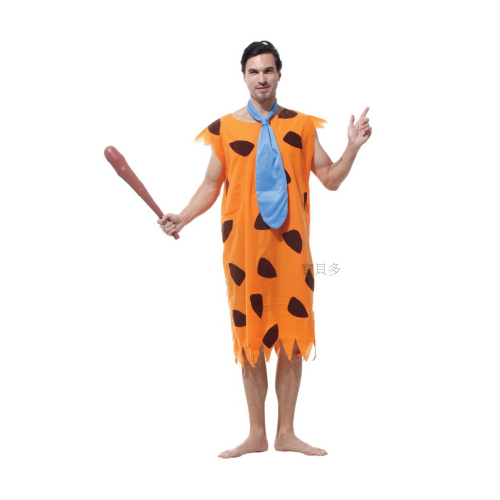 現貨台灣-萬聖節服裝,大人變裝服-原始人服裝/摩登原始人