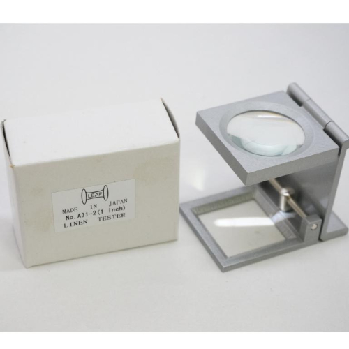 開發票 日本製 LEAF 看布鏡-附刻度附針1＂ 6倍 附針看布鏡 (LINEN TESTER) A31-1 A31-2