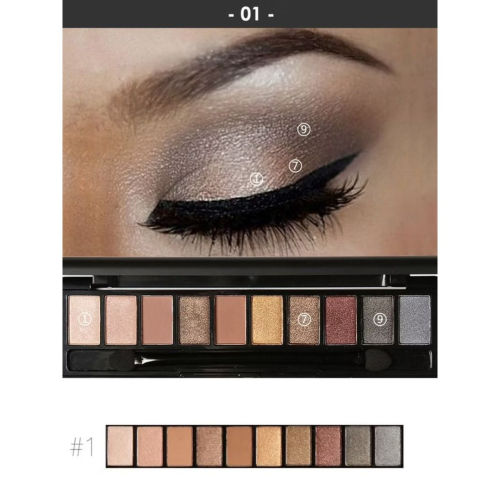 FOCALLURE EYESHADOW 10色眼影盤 全新出清化妝箱...49元 包含雙頭全新眼影棒