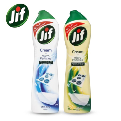 Jif 潔而亮 特強去汙液 500ml 強力去汙 去油 去漬 浴室 廚房 家用清潔劑-PQ美妝