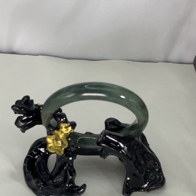 泰匯藏天然緬甸翡翠A貨見綠油青種鐲子