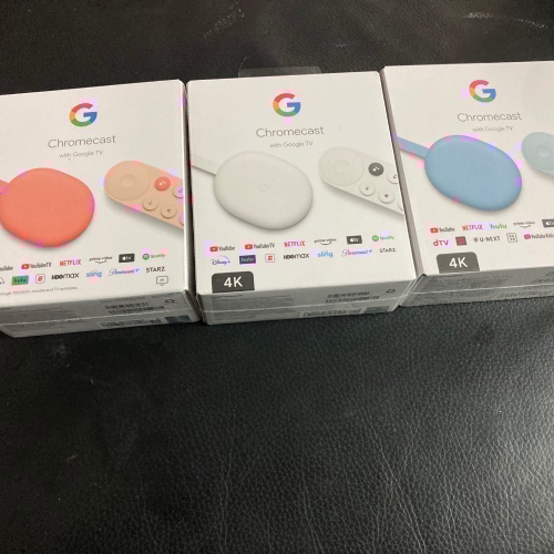 （可開統編/刷卡/不能更新包退）台北面交Chromecast with Google TV 4 4代 4k 電視棒