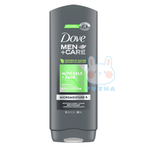 【Dove 多芬】男士臉部身體沐浴-礦物+鼠尾草(250ml)【5347】