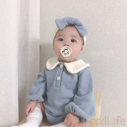 嬰兒公主爬服娃娃領包屁衣
