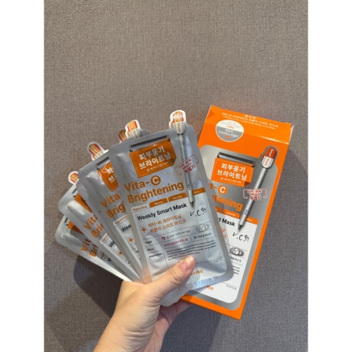 現貨?韓國WELLDERMA 維他命C亮白面膜25ML*10/盒