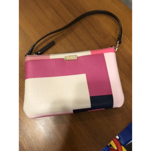 Kate spade 貝殼包 斜背包 側背包 拼色