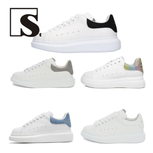 韓國直達- Alexander McQueen MCQ 小白鞋皮革黑尾男鞋女鞋 553680WHGP59061