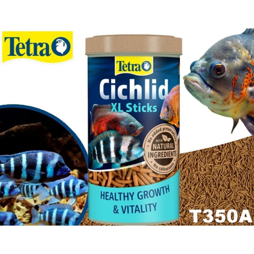 T350A TETRA 德彩 大型肉食性飼料 XL 條狀 1L 慈鯛 龍魚 (浮料性) 320g