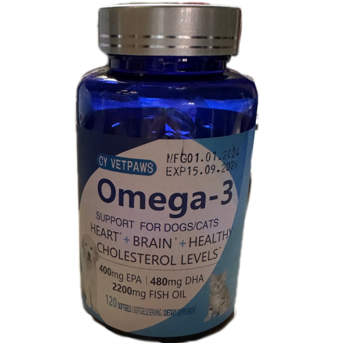 代購寵物魚油貓狗魚油?120顆美國原裝Omega-3純寵物魚油｜狗貓適用 獸醫推薦