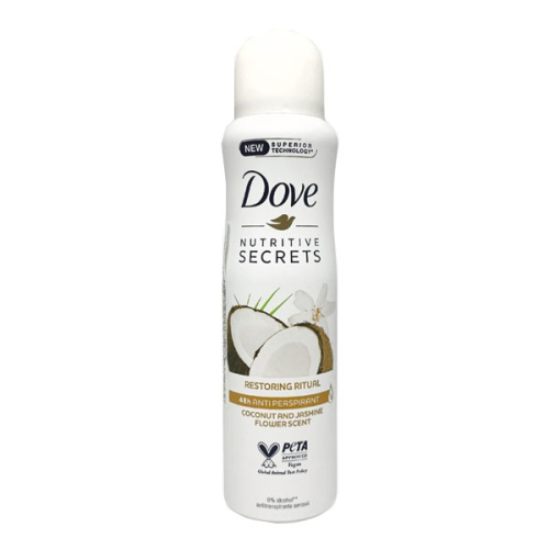 【Dove 多芬】乾爽體香噴霧-椰香茉莉花香(150ml)【6925】