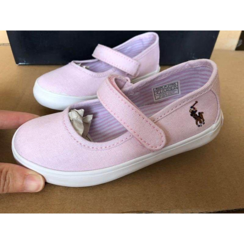 RL polo 休閒鞋 室內鞋，日系學院粉色好萌超可愛?牛津單搭扣好方便 淺口鞋 舞蹈鞋 文藝公主女童鞋。