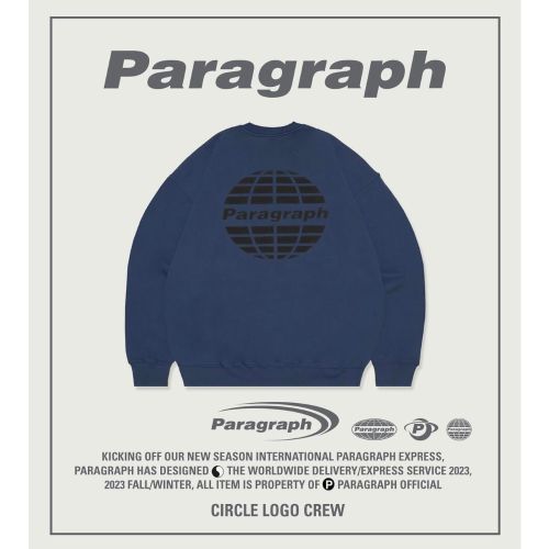 #預購+現貨STAY FRESH正韓代購??paragraph23FW 地球?基本logo 厚磅大學t 素t