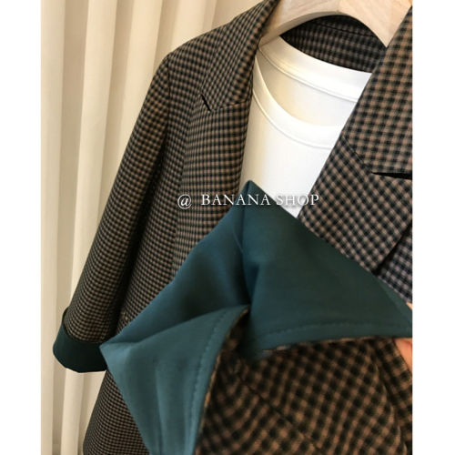 香蕉芭那那~客G面料挺括有型西裝外套女春秋寬松設計感西服上衣潮