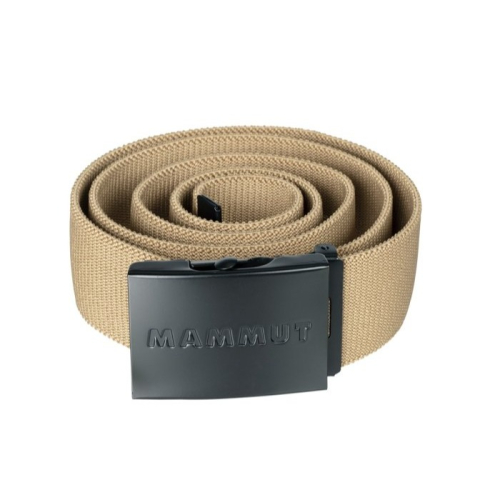 [雙和專賣店] MAMMUT 長毛象 Logo Belt 金屬LOGO腰帶/119200141/野生棕