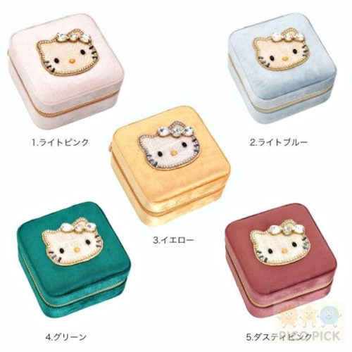 ??日本直送｜Hello Kitty × MAYGLOBE】手工珠繡天鵝絨首飾盒