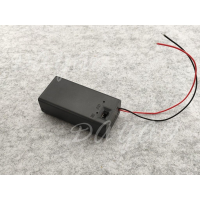 9V 電池盒 9V 帶蓋 帶開關 帶線 方形單節 電池座 6F22 電池槽 1節 現貨