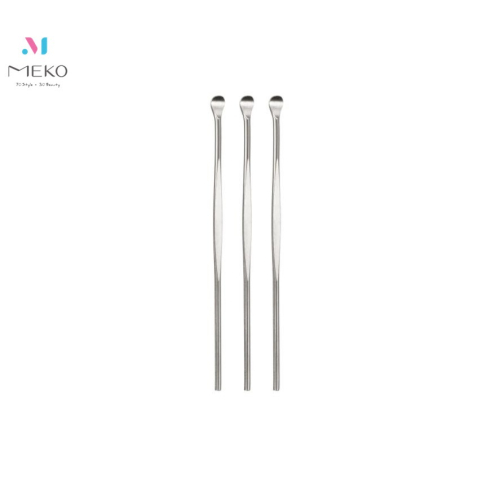 MEKO 不鏽鋼短耳扒(3入) /挖耳棒 EE-061