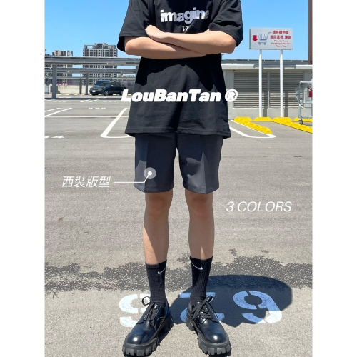 [LBT.only] #韓國#現貨 穿搭必備無色差標準西裝短褲 短褲 工作 男生短褲 西裝褲 西裝短褲 西裝