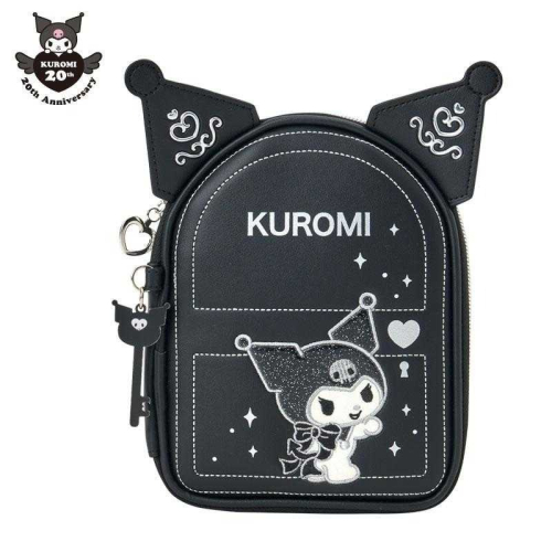 過生活IP訂購 三麗鷗 酷洛米 Kuromi 全開式收納包 皮質造型多功能包 鑰匙 酷洛米的魔法鑰匙 11411