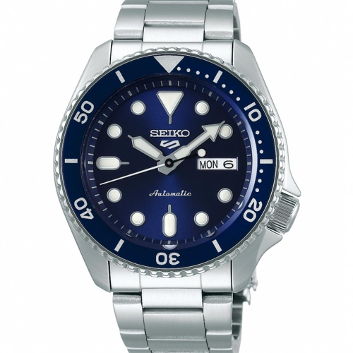 SEIKO 精工 5 Sports 系列 藍面鏈帶機械錶4R36-07G0B (SRPD51K1)x42.5mm