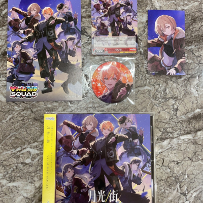 世界計畫 プロセカ 月光 vbs 5單 專輯 小卡：meiko（ 大姐）（附tower特典 彰人 徽章 + 明信片）