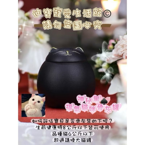 【 迪寶寵愛生活館】福氣貓造型骨灰罐