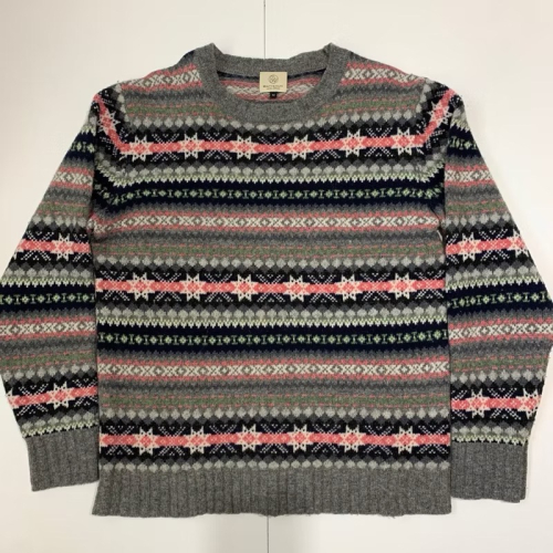 Beauty & Youth United Arrows 長袖毛衣 雪花 毛衣 雪花毛衣 復古 羊毛 聖誕毛衣 學院