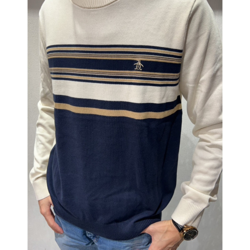 【良威精品】企鵝 Original Penguin 毛衣 圓領毛衣 針織 條紋 正品/美版/全新/美國代購/現貨