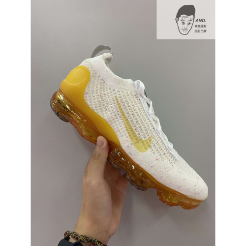 【AND.】NIKE VAPORMAX 2021 FK SE 白橘 休閒 氣墊 慢跑 男款 DQ8963-100