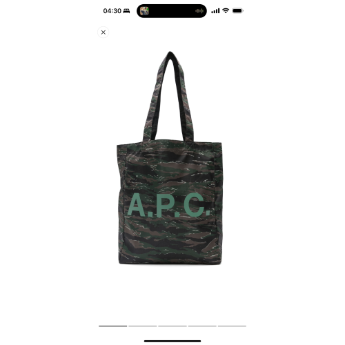 A.P.C logo印花手提袋