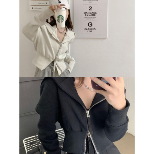????｜現貨+預購*厚磅短款連帽拉鍊棉外套