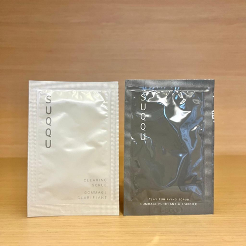 栗子美妝?｜Suqqu 潔淨煥顏磨砂膏 4g 毛孔潔淨炭磨凝膠 試用包 專櫃中文標 試用品 2027/04