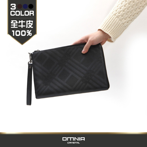 【WHOSE BAG】韓國OMNIA ZEKE頂級牛皮萬用商務包 真皮手拿包 男包 女包 NO.MB5099