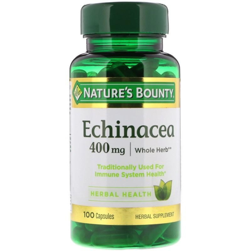 ?紫錐菊膠囊 100粒 400mg ?Nature＇s Bounty 自然之寶 高單位草本膠囊 Echinacea
