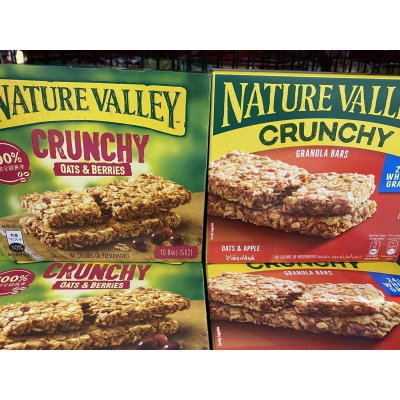 天然谷 Nature Valley 燕麥棒/穀物棒（蘋果/蔓越莓/蜂蜜/蜂糖口味）210g