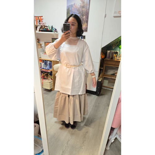 純白割烹着85cm｜日常和服都好搭